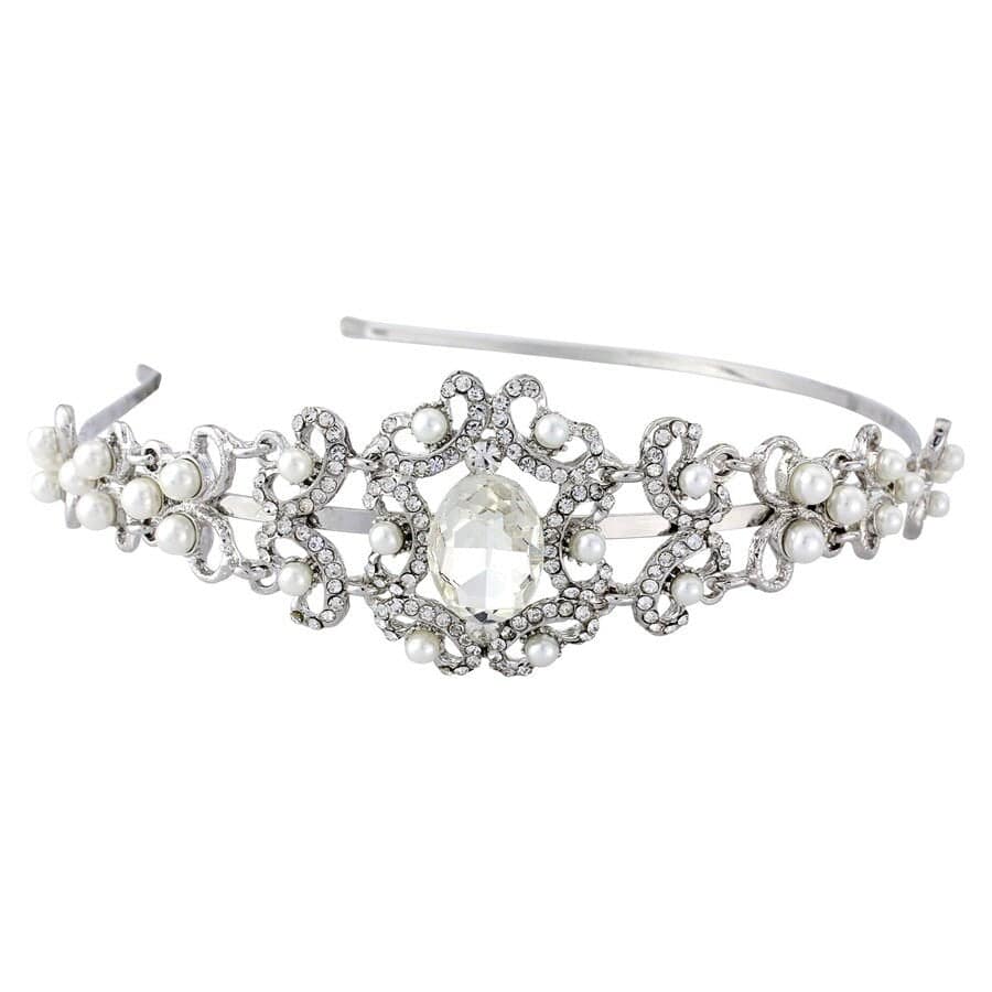 Bridal tiara crystal headpiece - Tamar and Talya