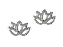 Load image into Gallery viewer, Lotus Studs | Sterling Silver - Tamar and Talya | Flower Earrings


