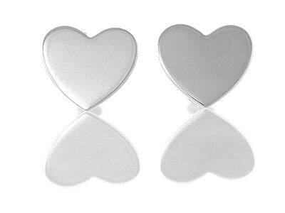 Love heart earrings - Tamar and Talya