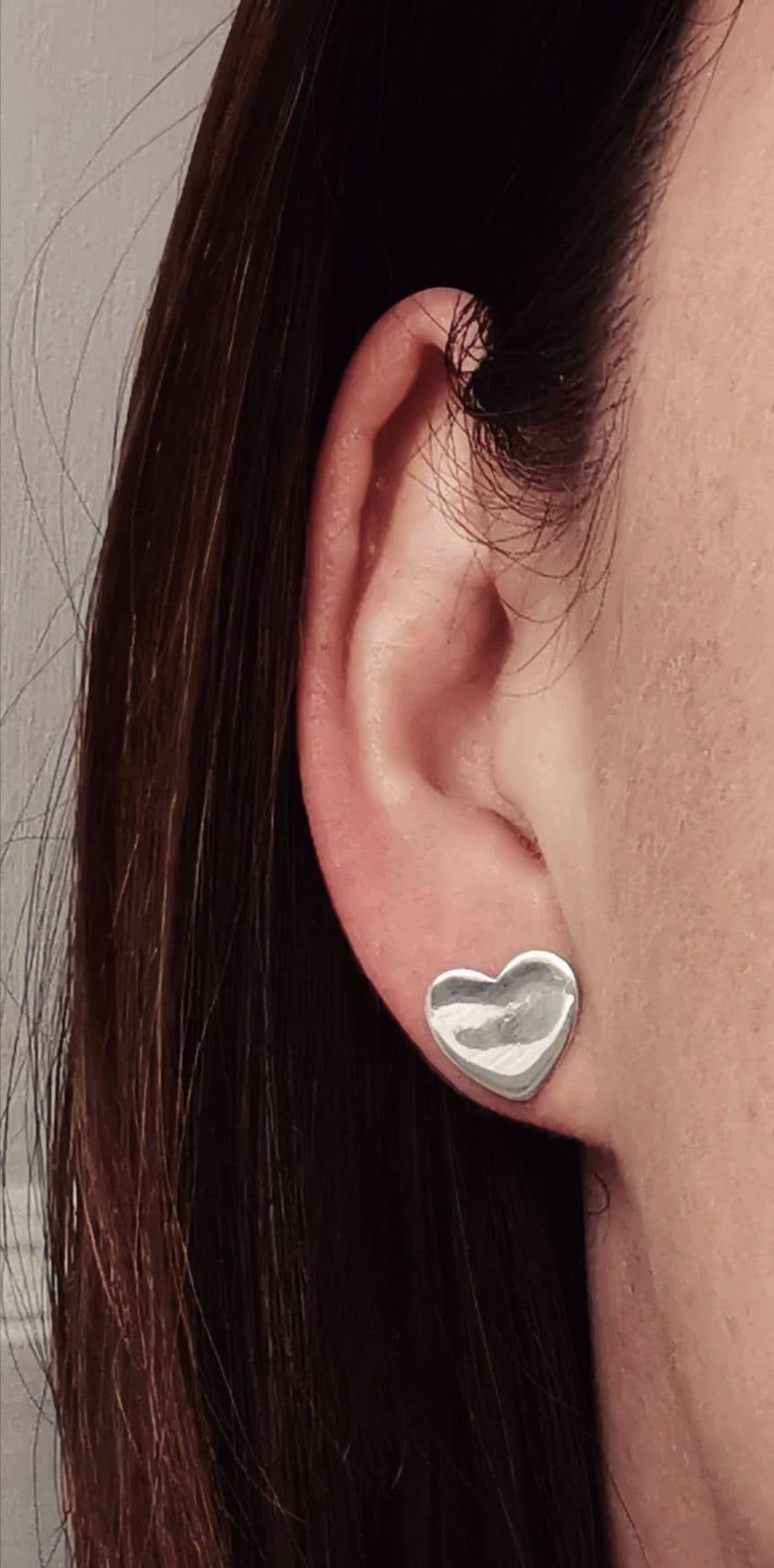 Love heart earrings - Tamar and Talya