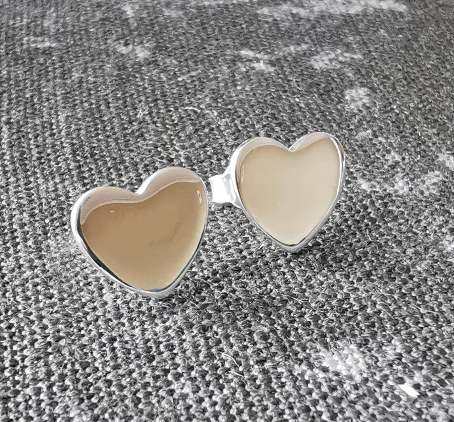 Love heart earrings - Tamar and Talya