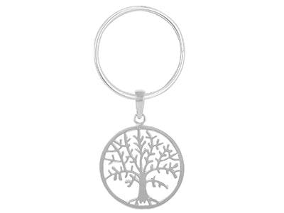 Tree of Life Keyring in sterling silver - Tamar and Talya