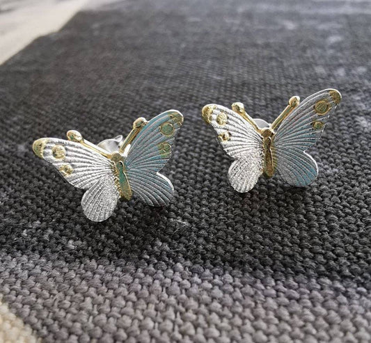Butterfly earrings in sterling silver - Tamar and Talya