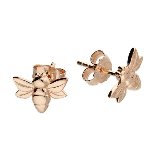 Bee - rose gold mini earrings - Tamar and Talya