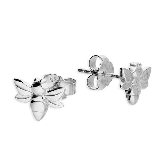 Bee - silver mini earrings - Tamar and Talya