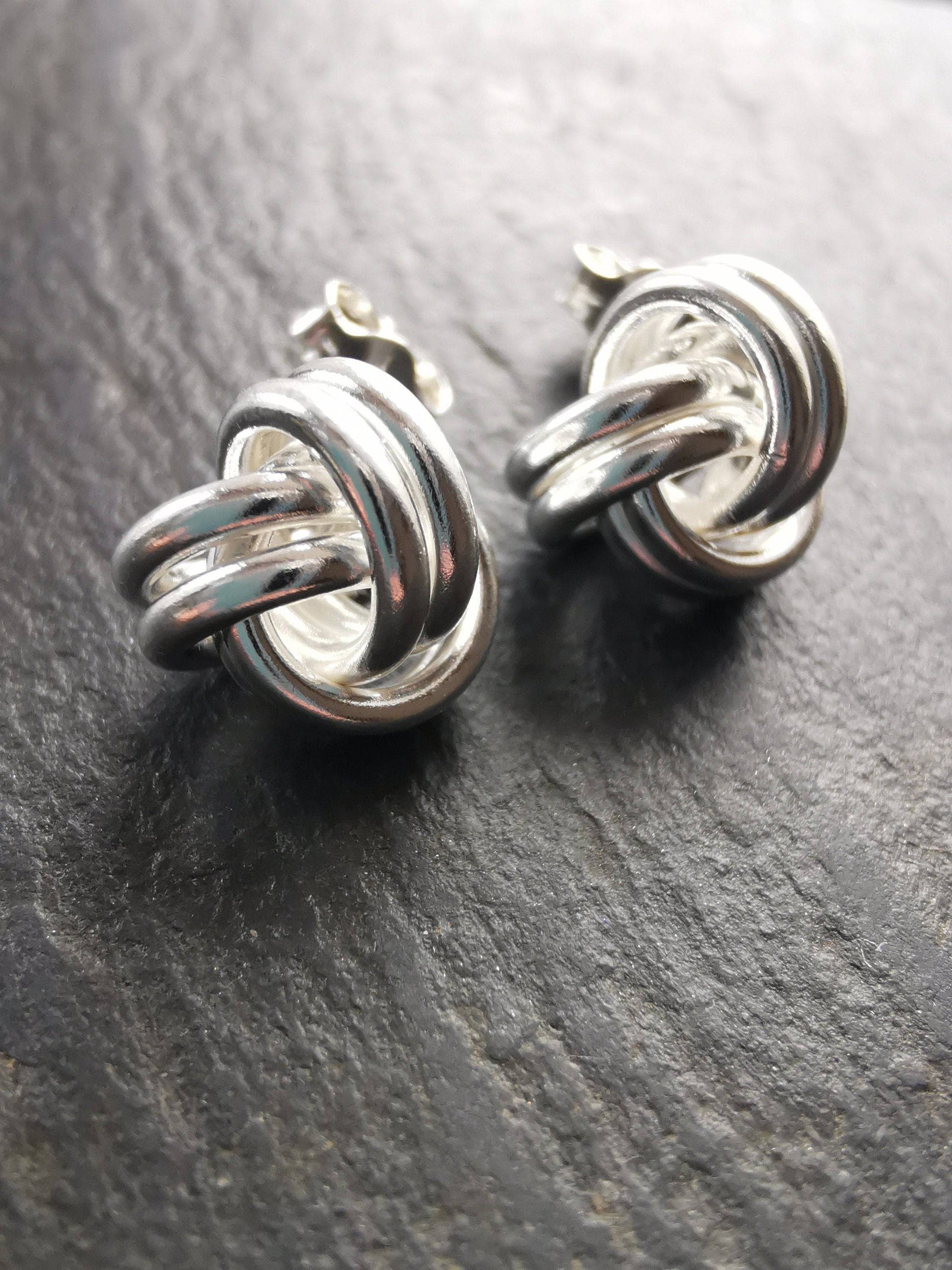 Celtic Earrings In Sterling Silver 925 - Tamar and Talya