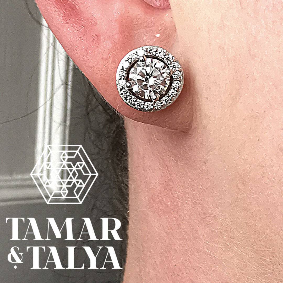 Cz earrings - Tamar and Talya