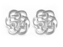 Load image into Gallery viewer, celtic knot earrings, sterling silver celtic knot studs, Icovellavna earrings, christian earrings, eternity friendship, love earrings, - Tamar and Talya
