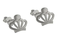Load image into Gallery viewer, Princess crown tiara studs - Tamar and Talya
