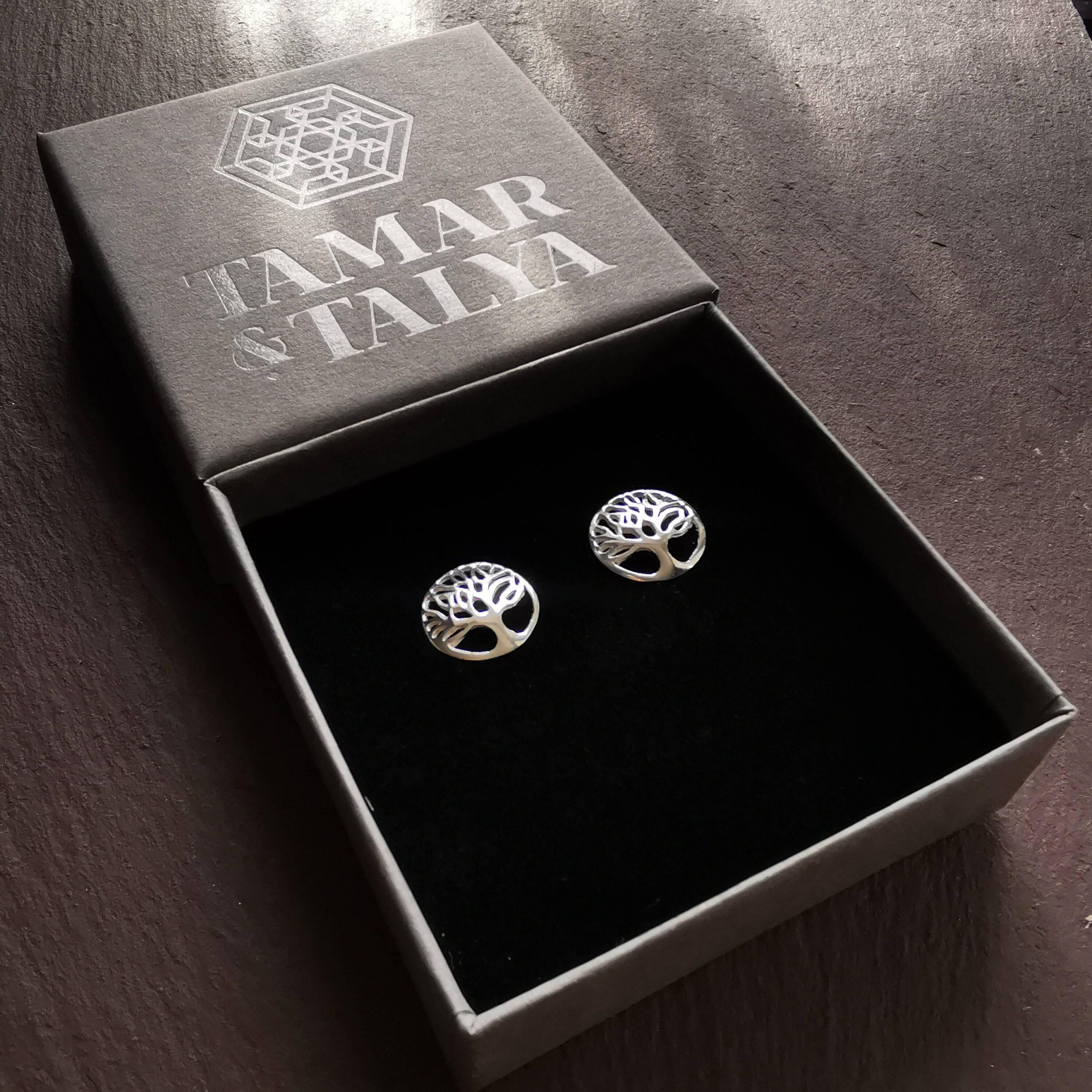 Tree of life earrings sterling silver - Tamar and Talya